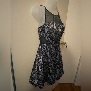 Windsor Black Lace Dress with Cutouts